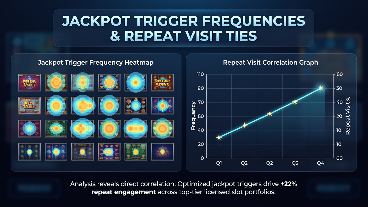 Datenvisualisierung zu Jackpot-Frequenzen und Wiederholungsbesuchen in regulierten Casinos