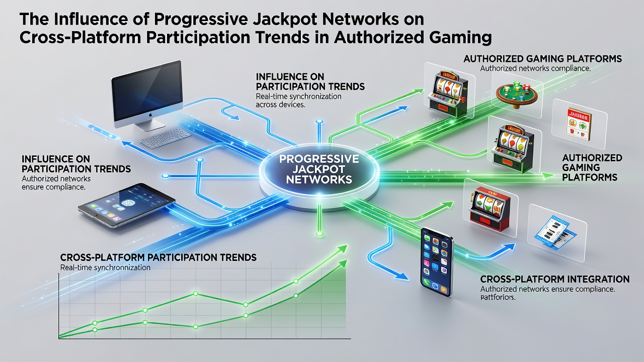 Diagramm zu Teilnahmetrends über Plattformen in progressiven Jackpot-Netzwerken